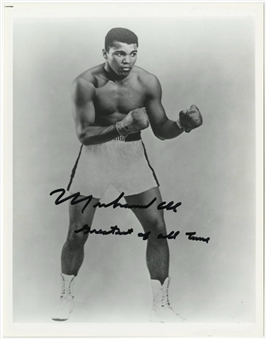 Muhammad Ali Vintage Signed 8" x 10" Photo inscribed "Greatest of All Time" (JSA)